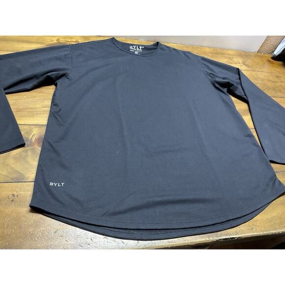 Bylt Drop Cut L/S T Shirt Medium 2XL Black Long Sleeve Sleeve Blend Leisure - Picture 4 of 6